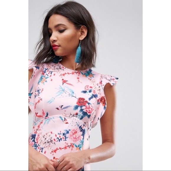 Mini-Dress with Frill - Picture 4 of 5